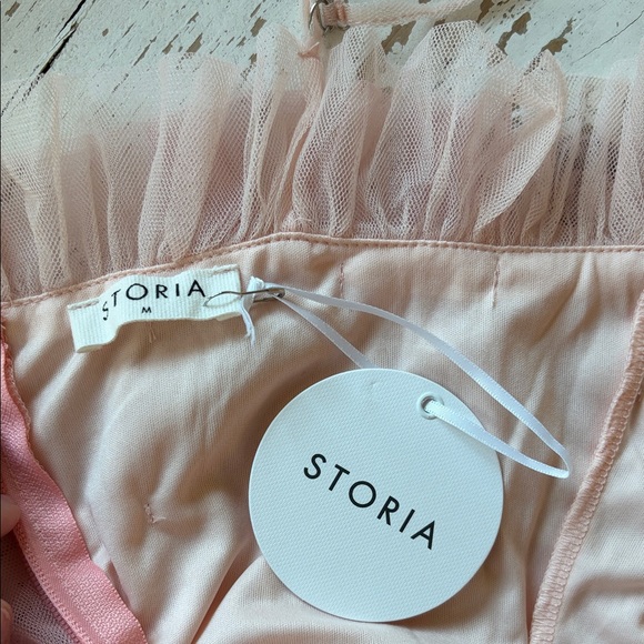 Storia Ombre Ruffle Tulle Dress in Pink and Purple - Picture 2 of 3